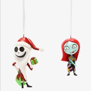 Disney’s Christmas ornaments jack skeleton and sally